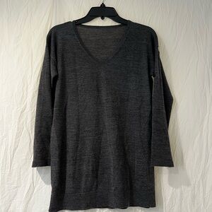 Dark Gray V-Neck Sweater